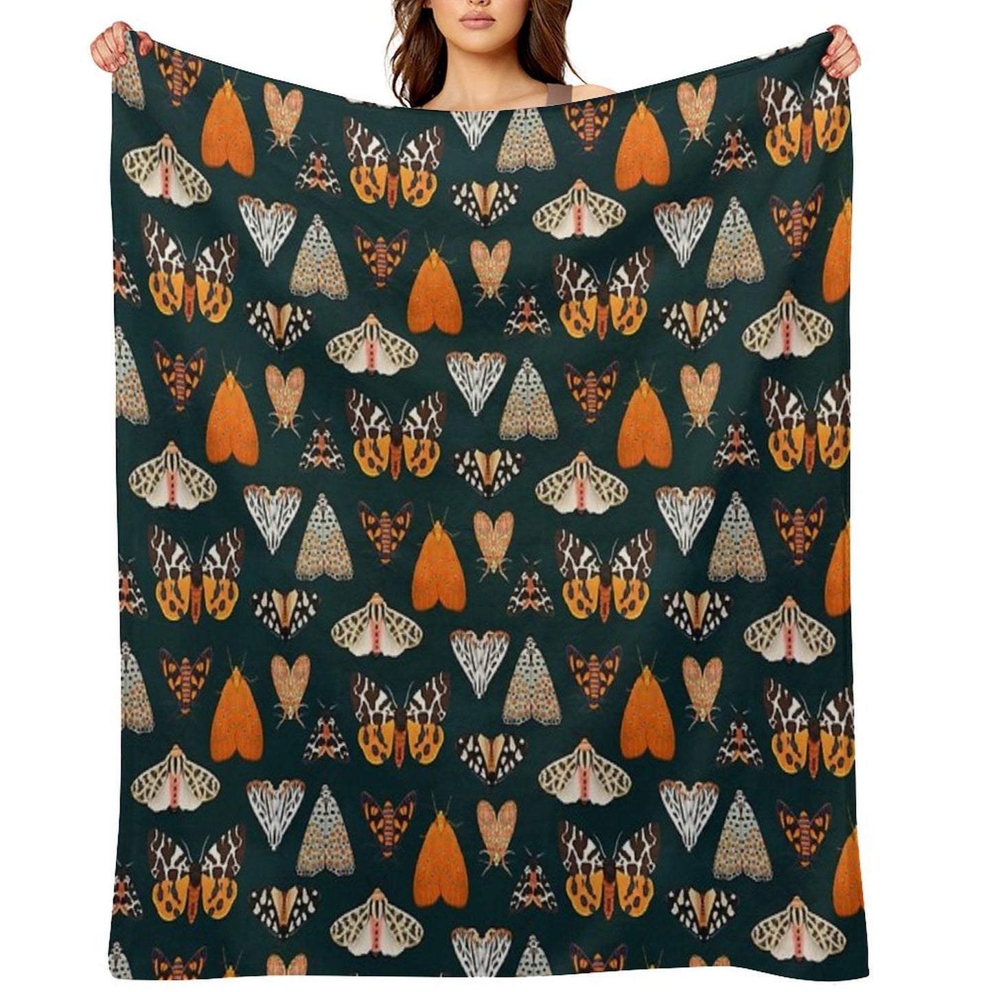 Tiger Moths Throw Blanket