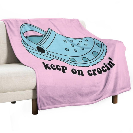 Keep On Crocin' Throw Blanket