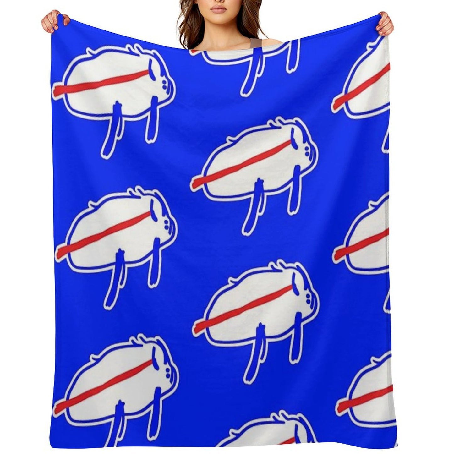 Josh Allen Drawing Throw Blanket