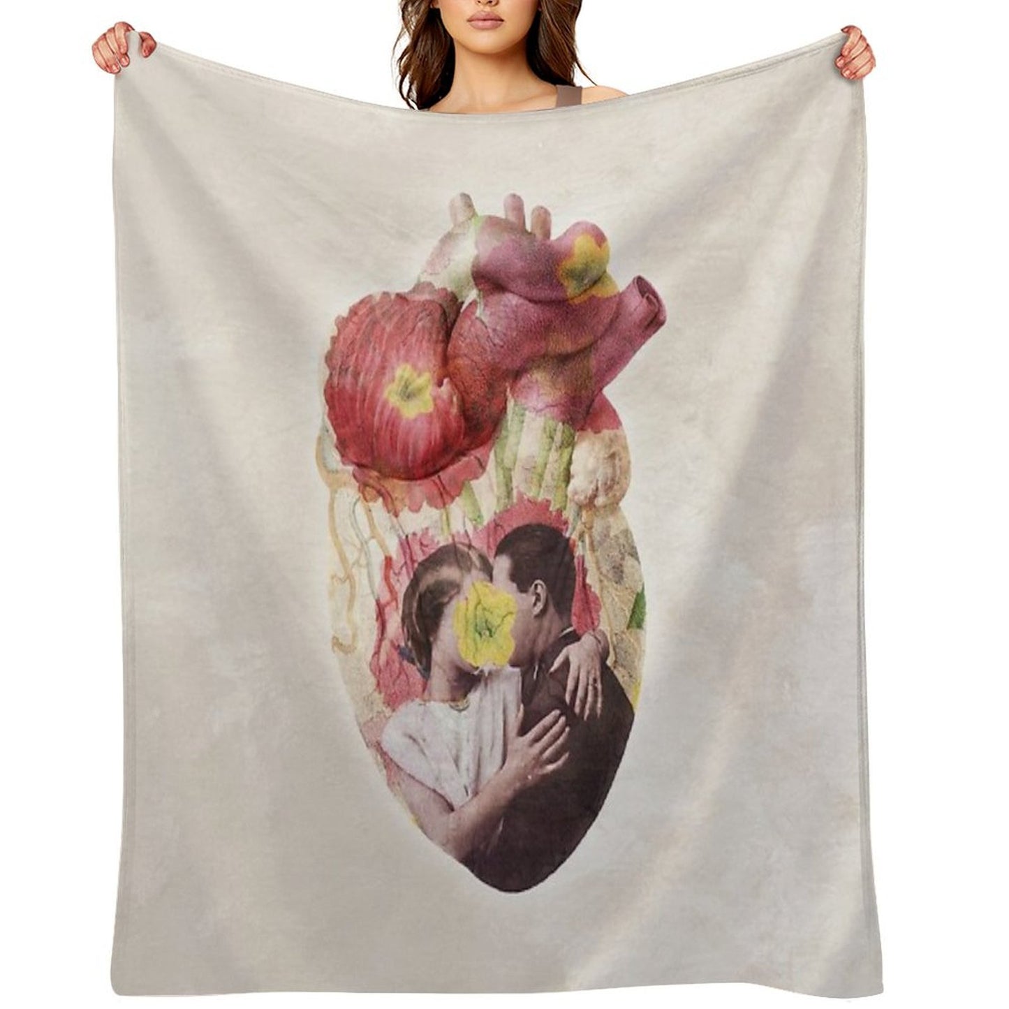You Are In My Heart - Floral Version Throw Blanket