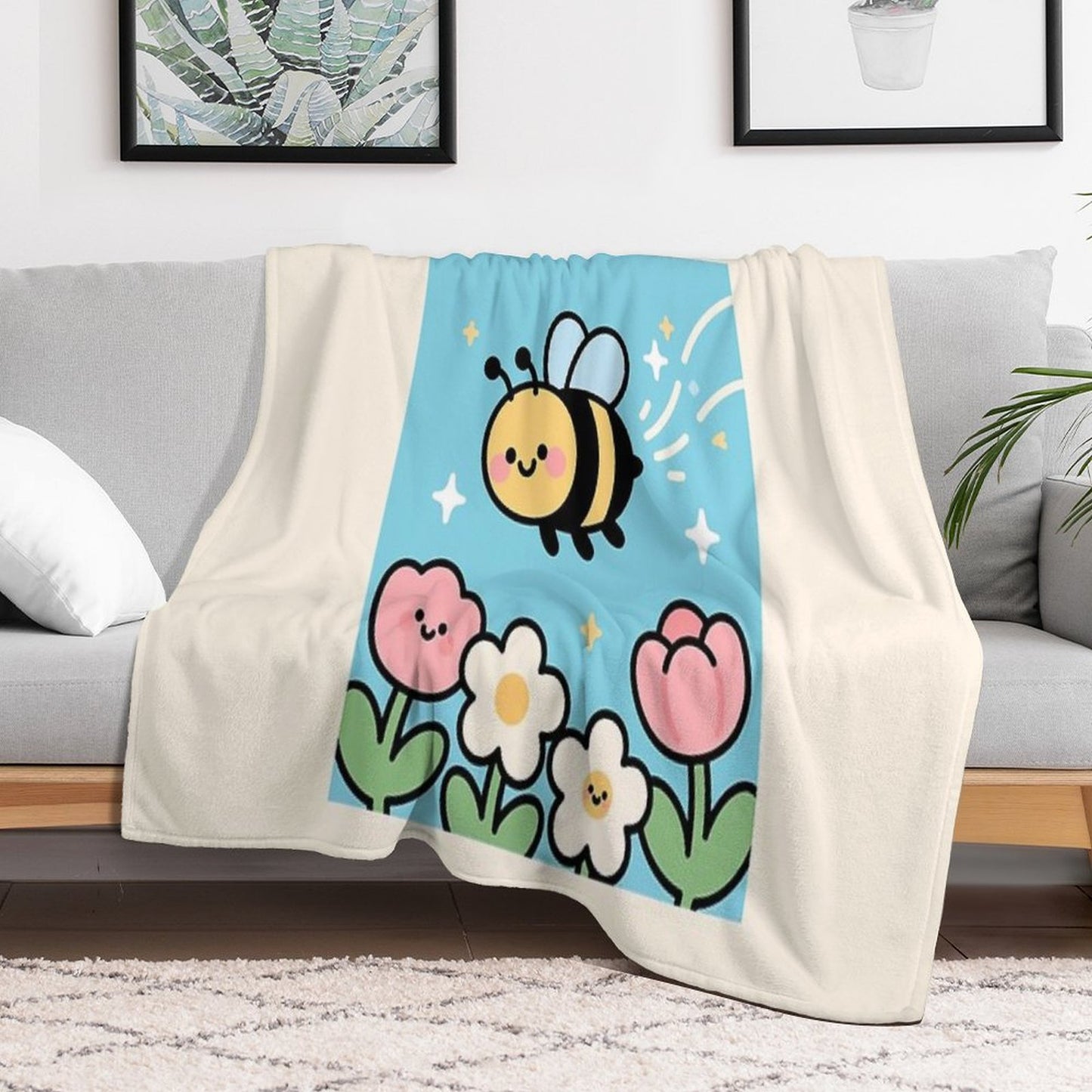 Bee Kind! Throw Blanket
