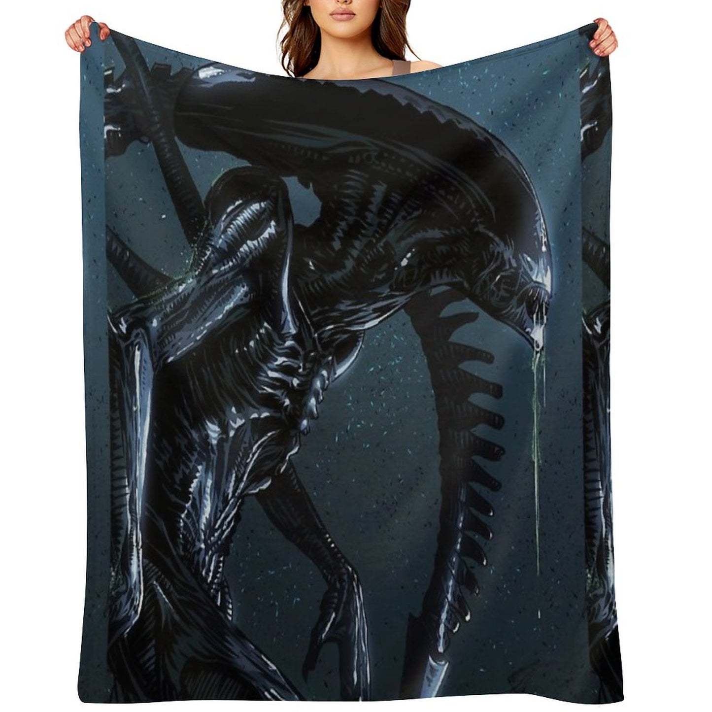 Xenomorph Alien Throw Blanket