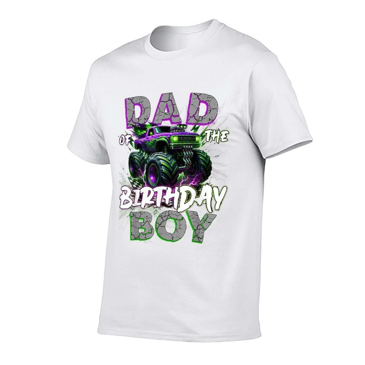 Dad Of The Birthday Monster Truck Family Matching Party Wrinkle-resistant T-Shirt