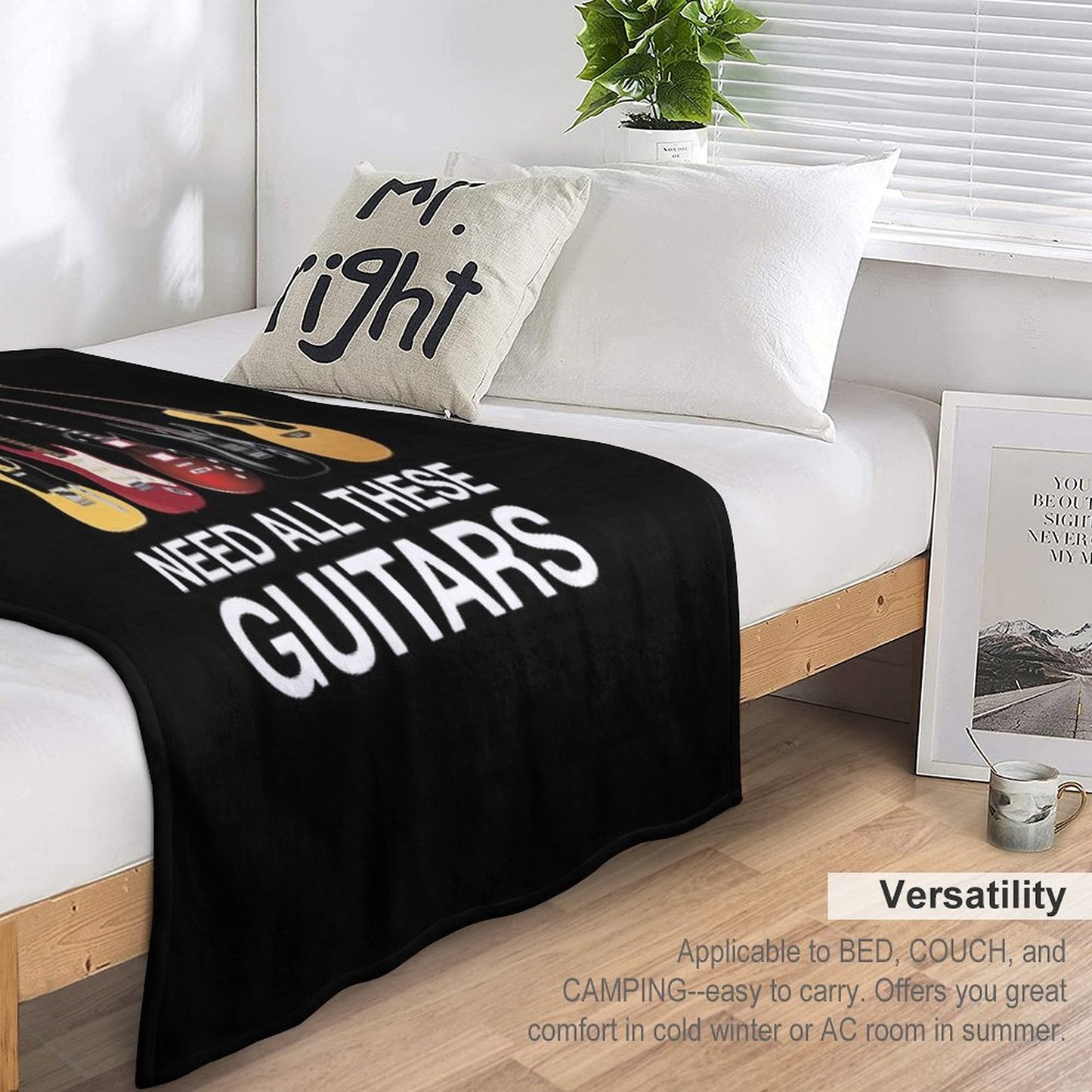 Yes I Really Do Need All These Guitars Throw Blanket