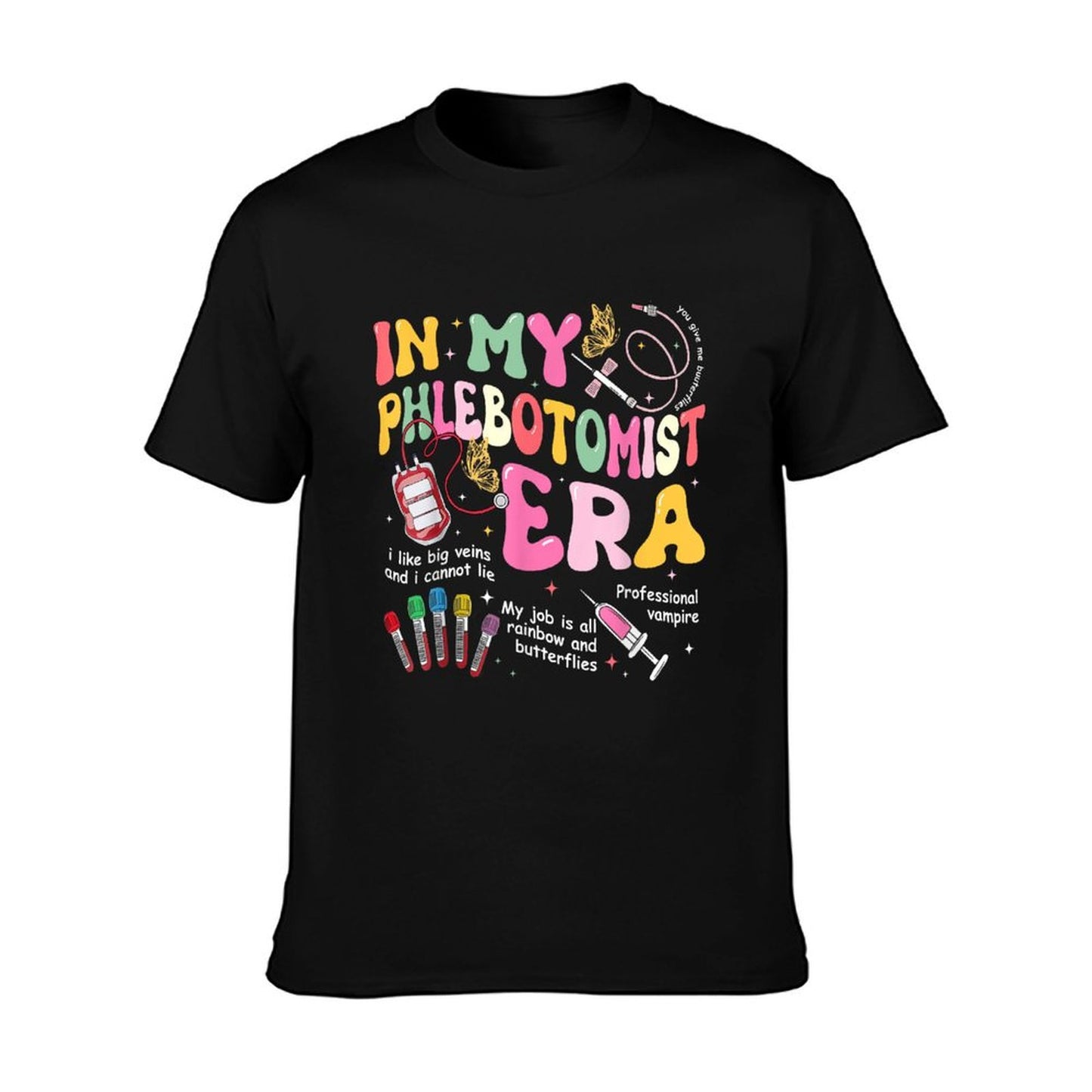 Groovy In My Phlebotomist Era Phlebotomy Tech Phleb Nurse T-Shirt