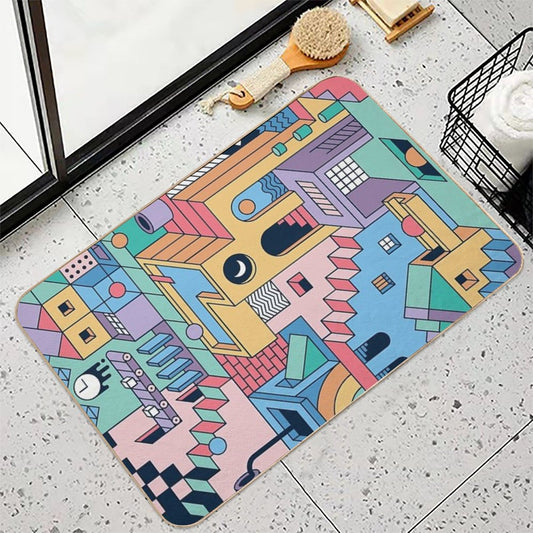 80's Escher Bath Mat