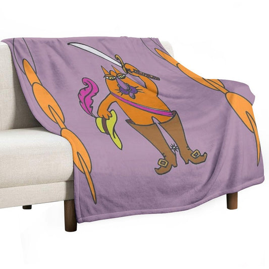 Puss in Boots Throw Blanket