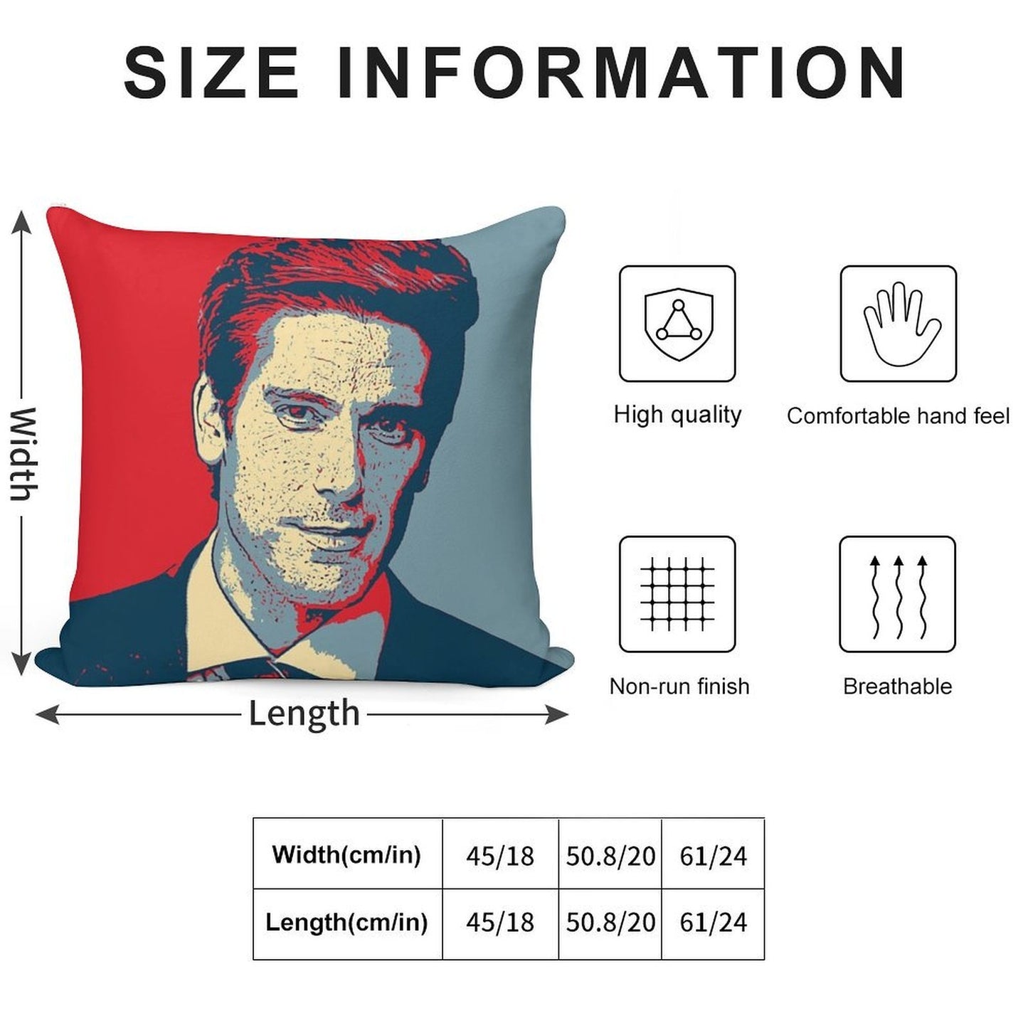 David Muir Soft Luxury Feel Throw Pillow
