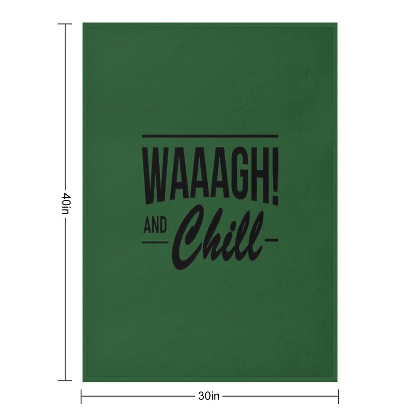 WAAAGH! (and Chill) Throw Blanket