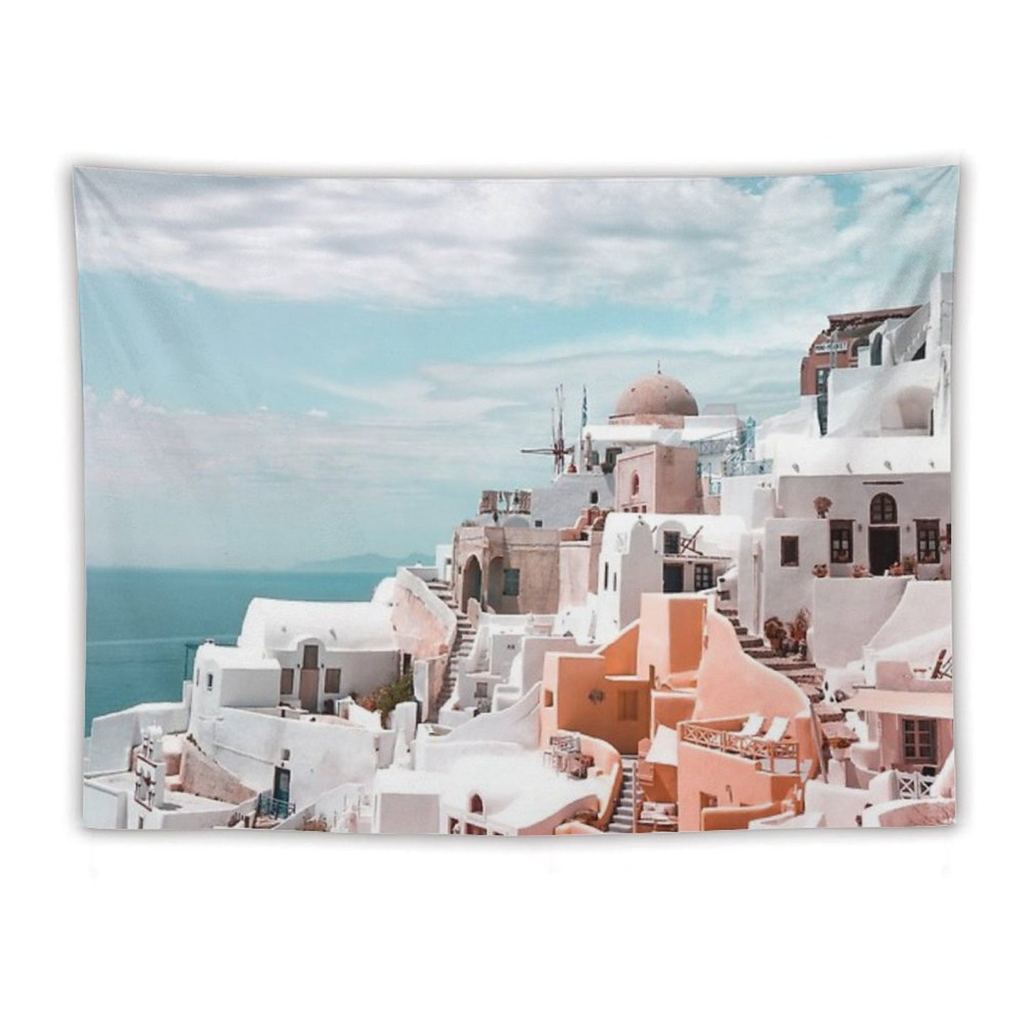 Santorini Oia Greece Tapestry