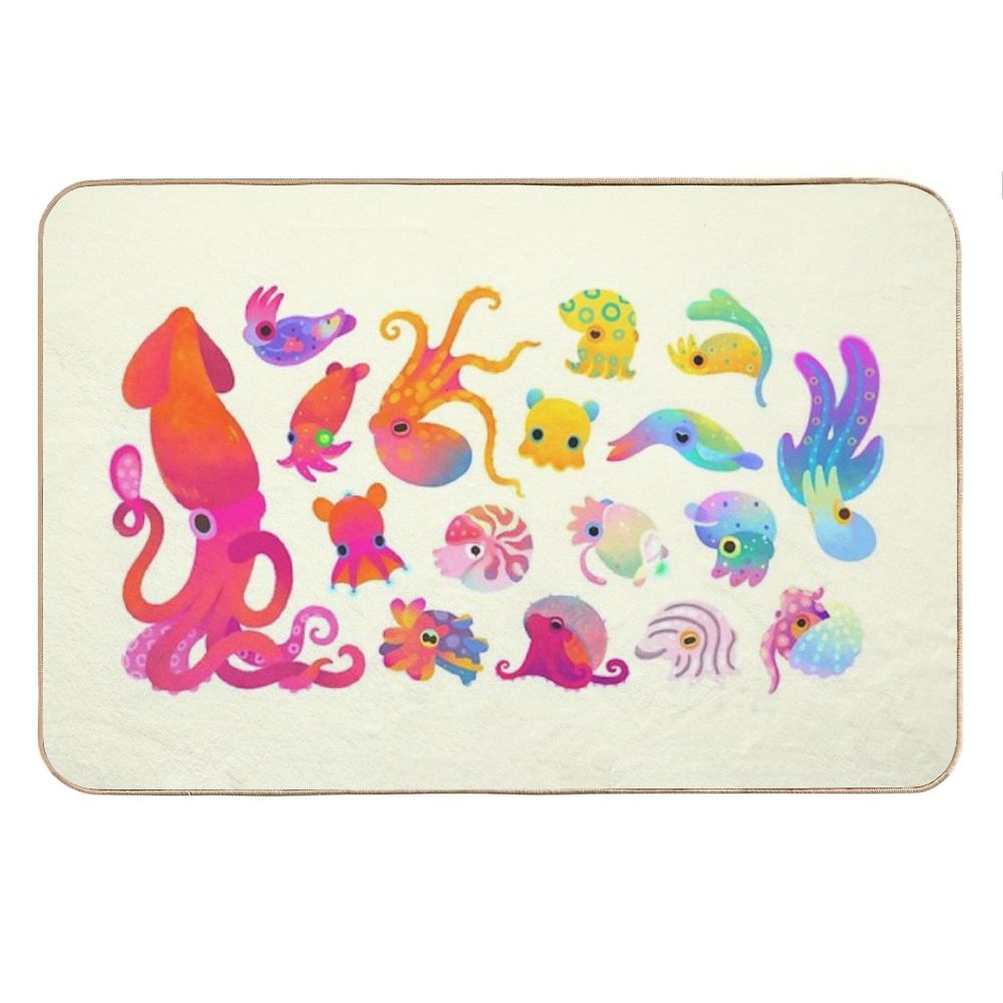 Cephalopod - Pastel Bath Mat