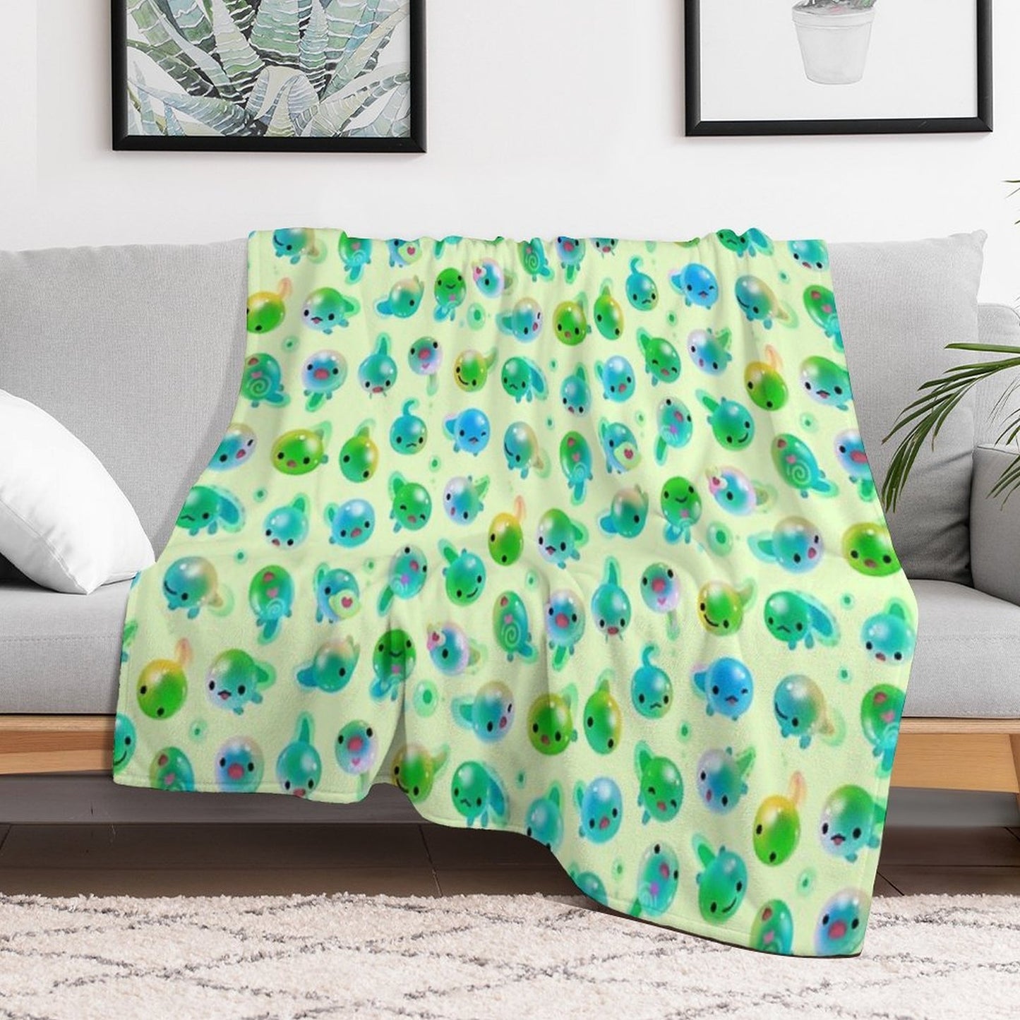 Candy Tadpole Throw Blanket