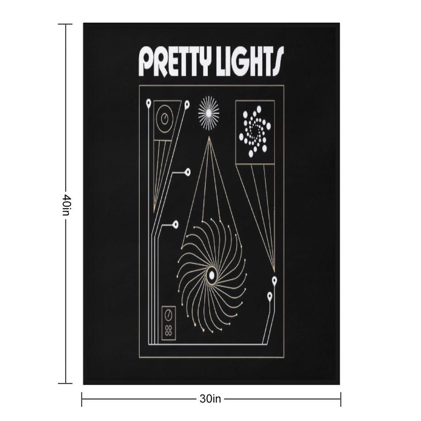 Pretty Lights Merch Throw Blanket