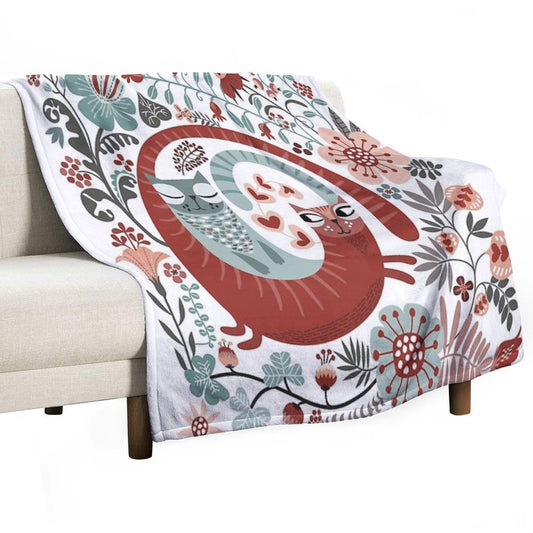 Love Cats Throw Blanket