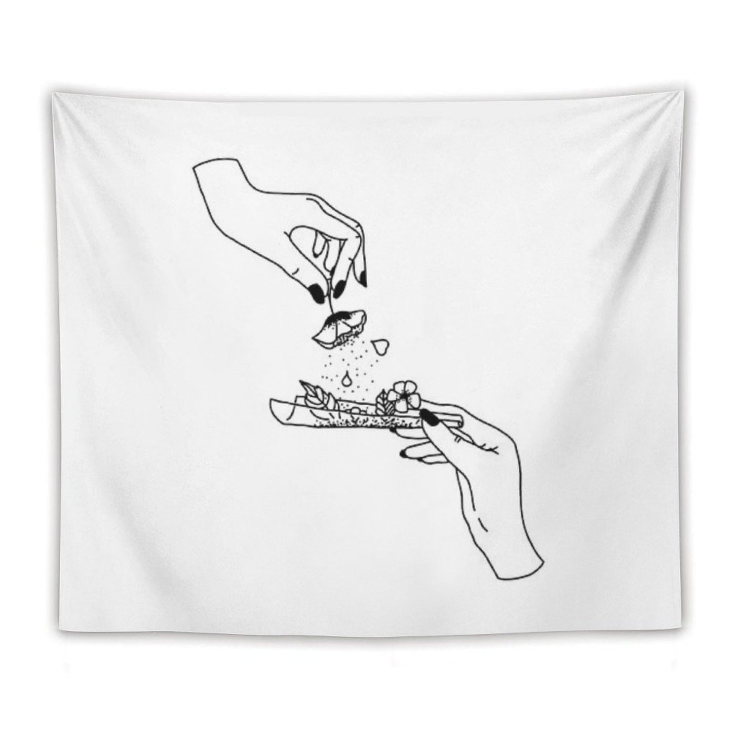 Weed Flower Tapestry
