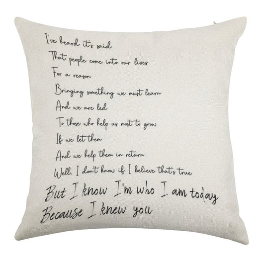 For Good - Wicked The Broadway Musical Linen Throw Pillow Cover
