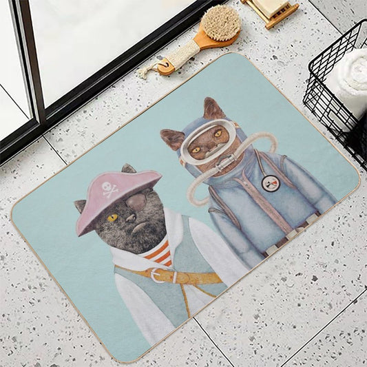Aquatic Cats Bath Mat
