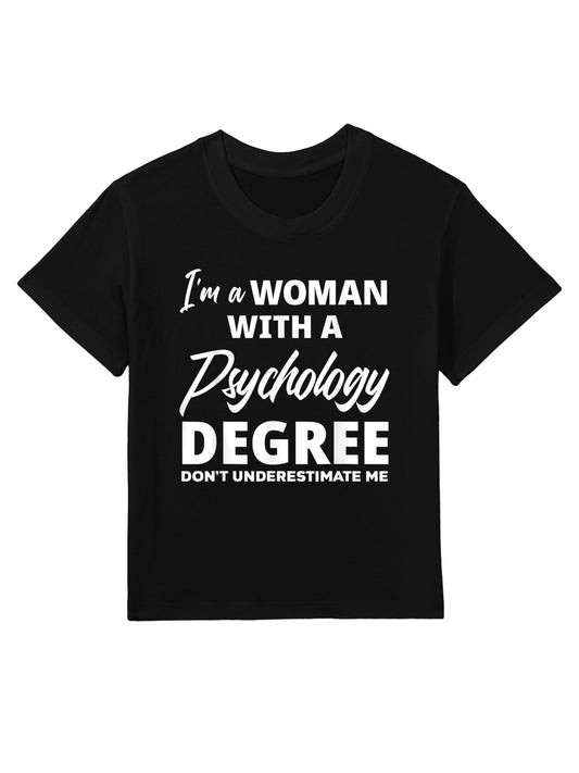 Womens Funny Psychology Degree Graduation Psychologist Kids T-Shirt