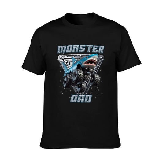 Shark Monster Truck Dad Monster Truck Are My Jam Truck Lover T-Shirt