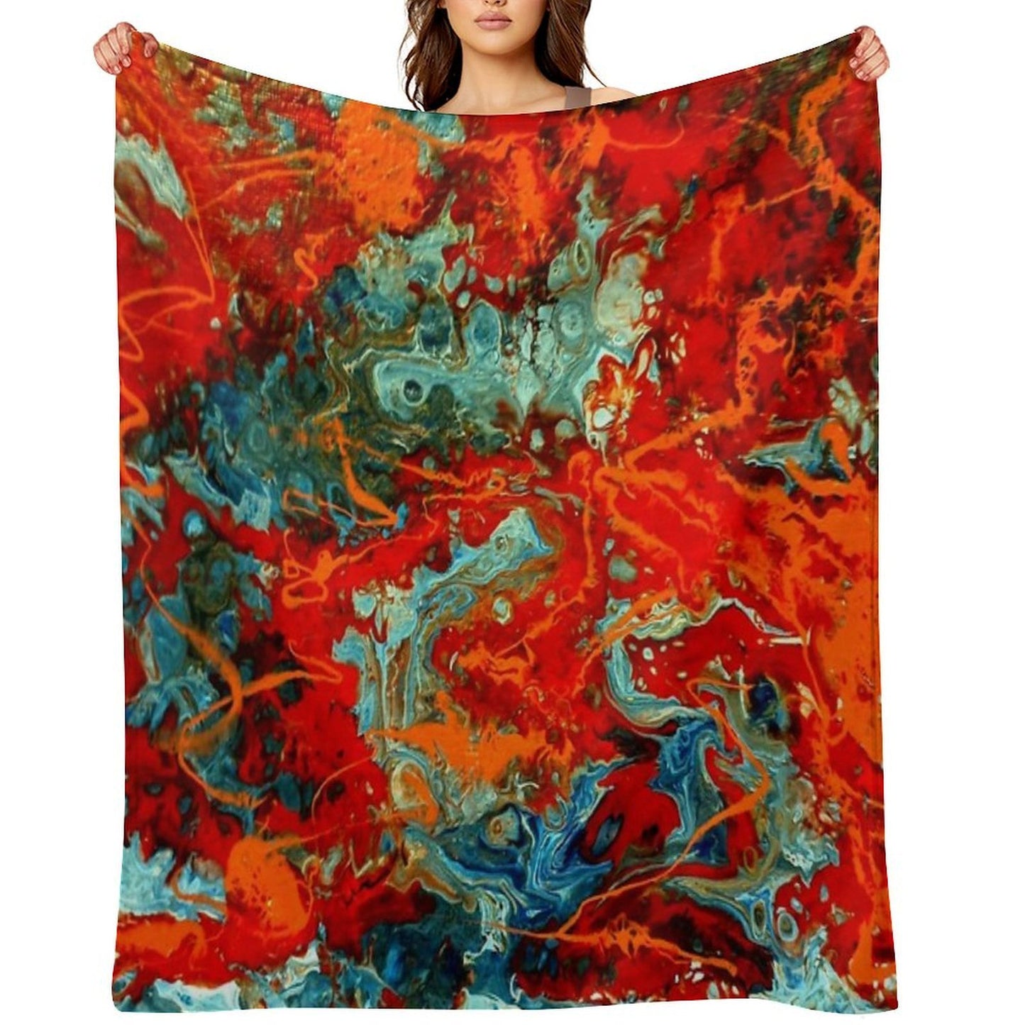 Strawberry Split Throw Blanket