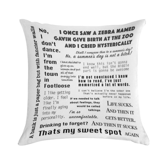 New Girl Nick Miller Quotes Soft Washable Throw Pillow