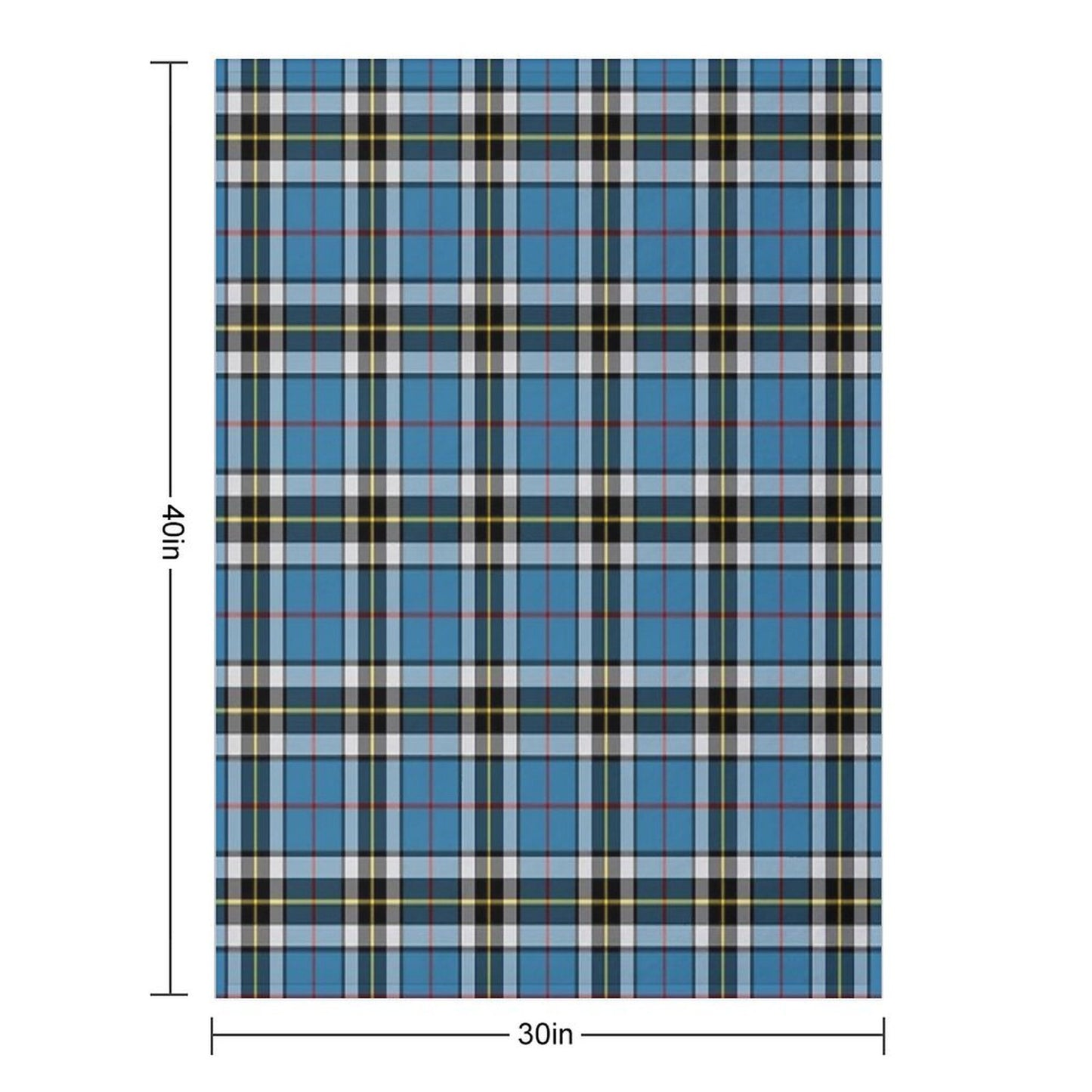 Thompson Blue Dress Tartan Clan Thomson Cute Tartan Throw Blanket