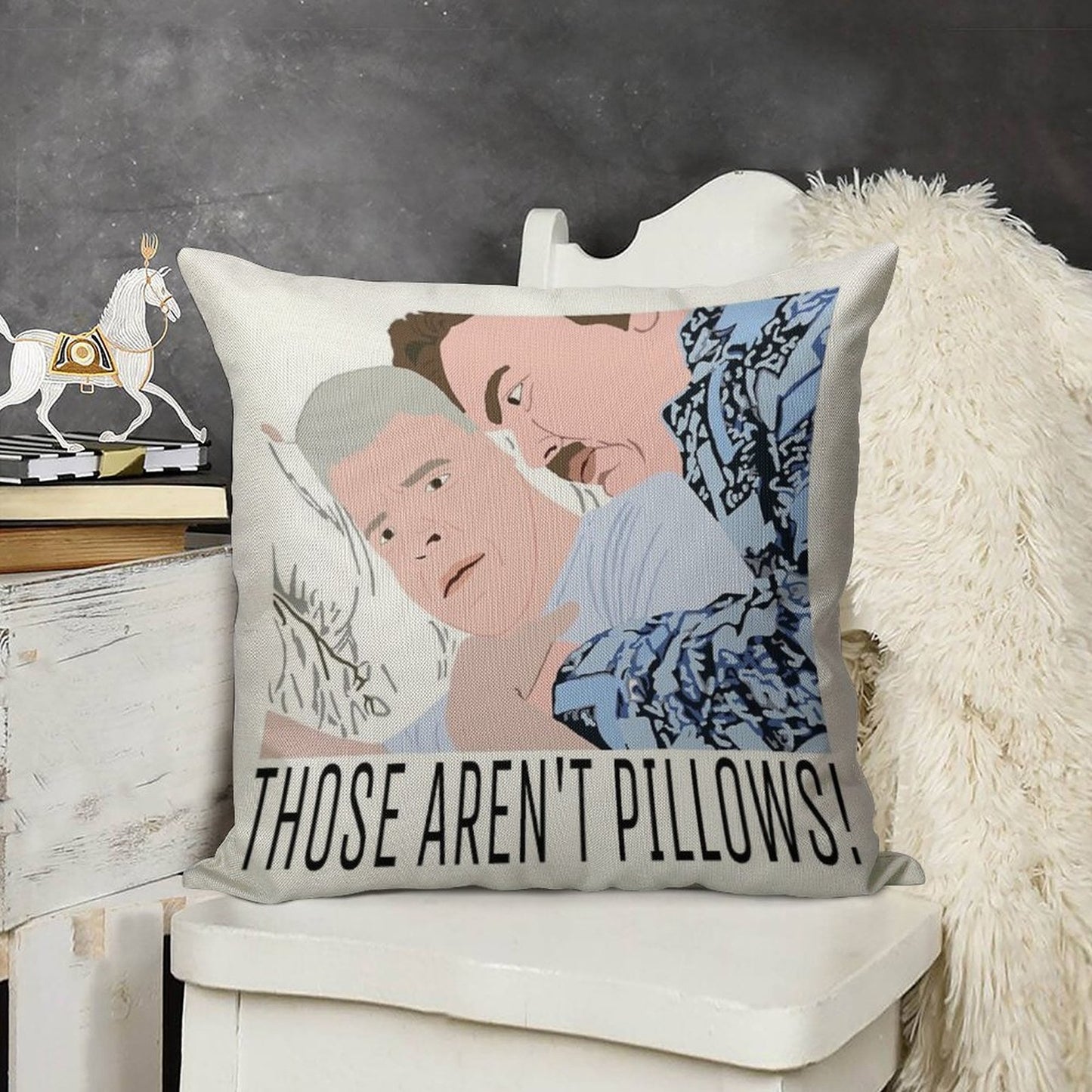 Those Aren’t Pillows! Linen Throw Pillow Cover