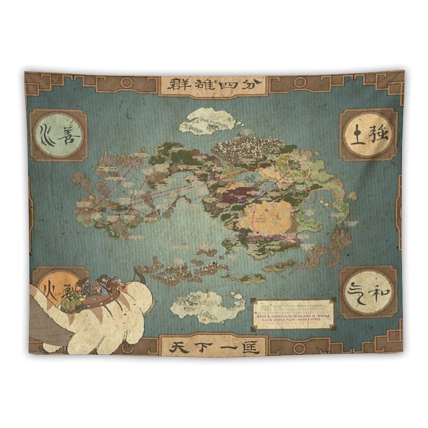 Avatar The Last Airbender Map I Tapestry