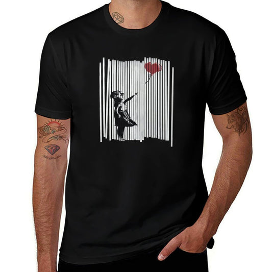 Hey! I Fixed It! Banksy Shredded Balloon Girl  Fade-proof Color T-Shirt