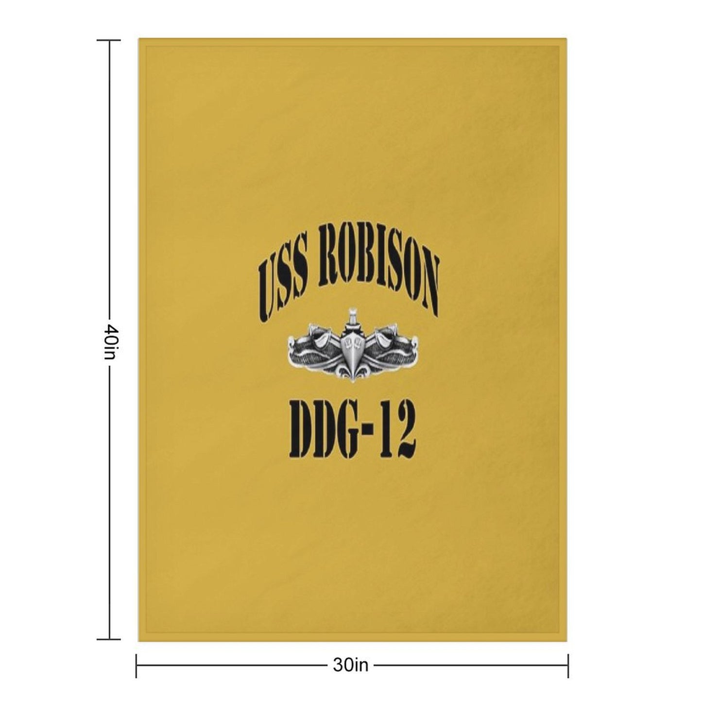 USS ROBISON (DDG-12) SHIP'S STORE Throw Blanket
