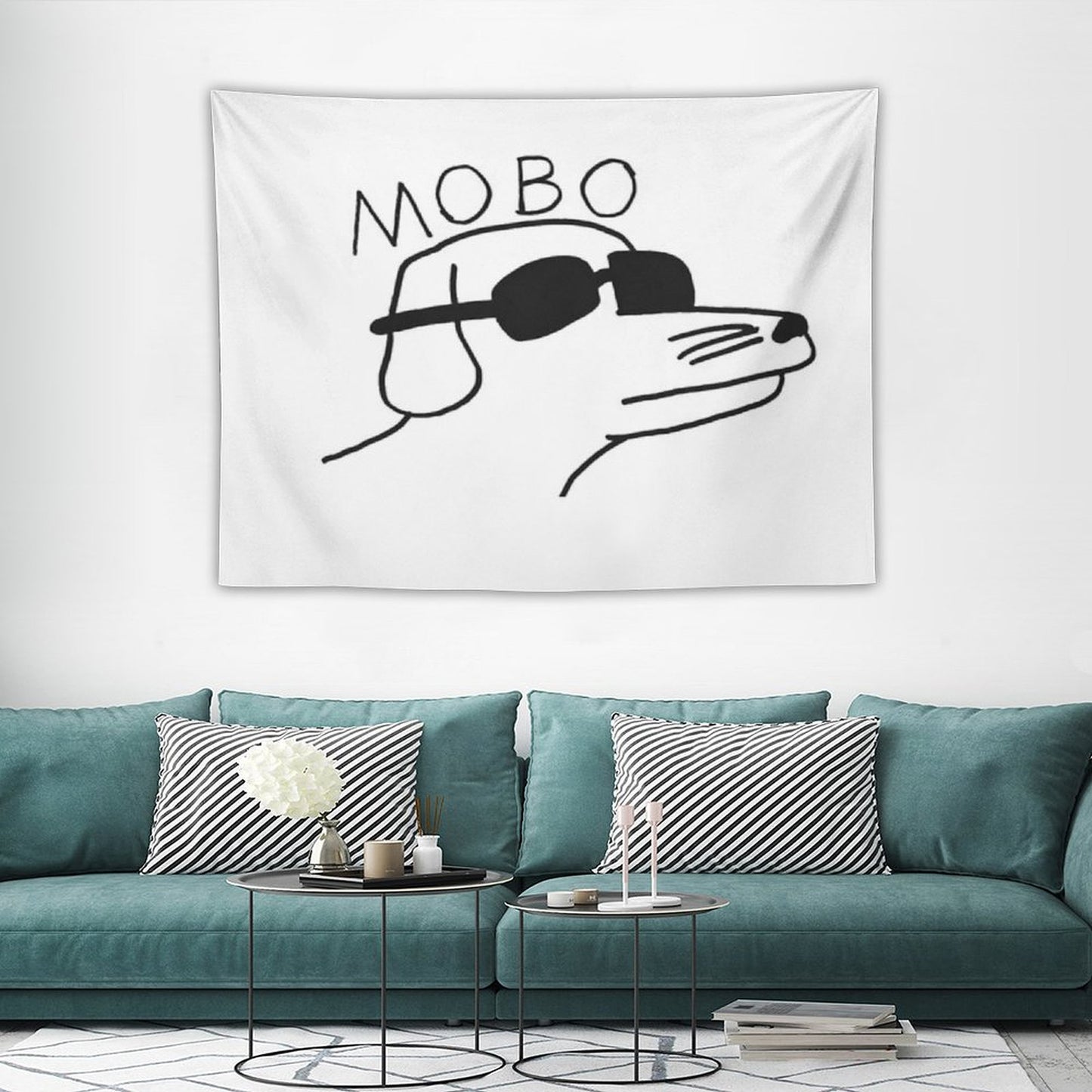 Modern Baseball Flag Tapestry