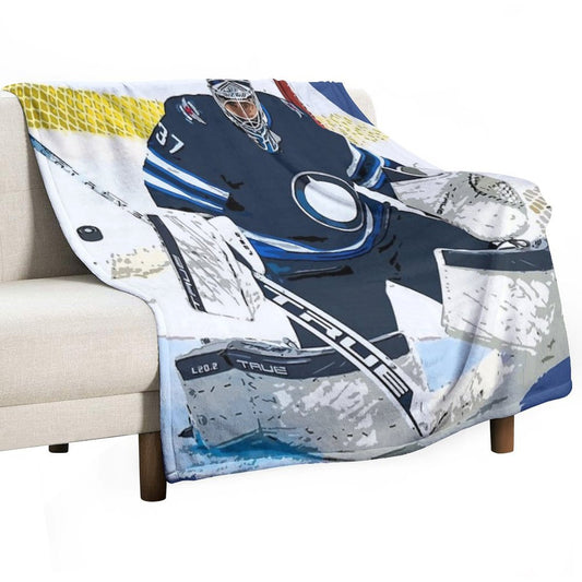 Connor Hellebuyck Throw Blanket