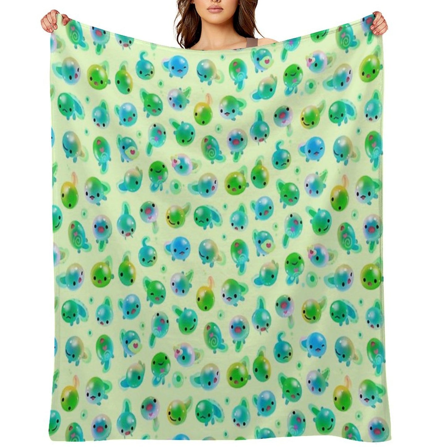 Candy Tadpole Throw Blanket