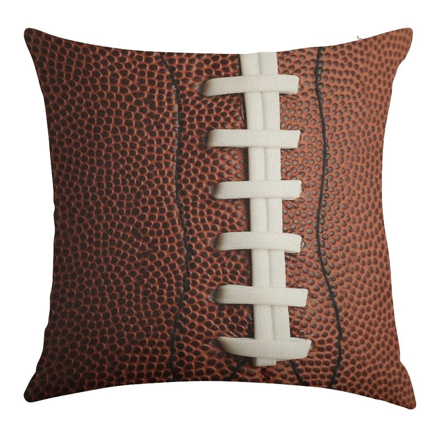 Football Linen Throw Pillow Cover
