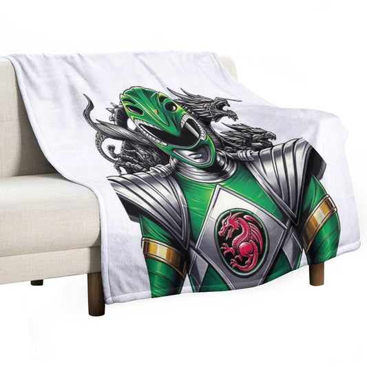 Green Ranger Full Power Throw Blanket