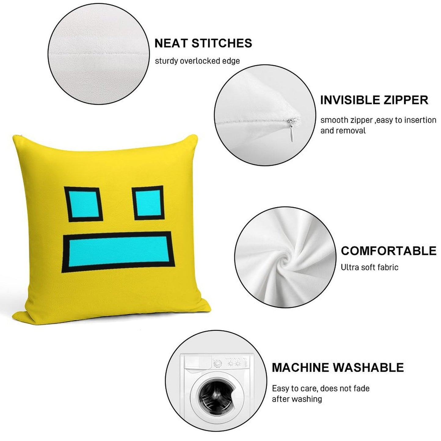 Funny Gaming Soft Luxury Feel Throw Pillow