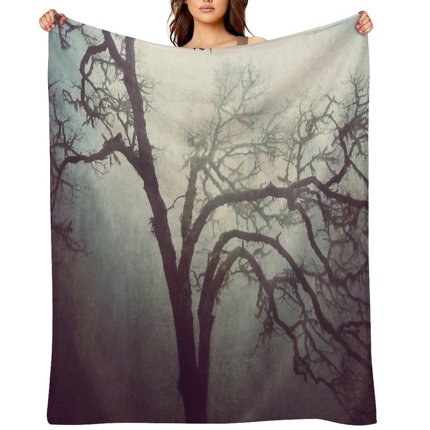 Silent Anticipation Throw Blanket