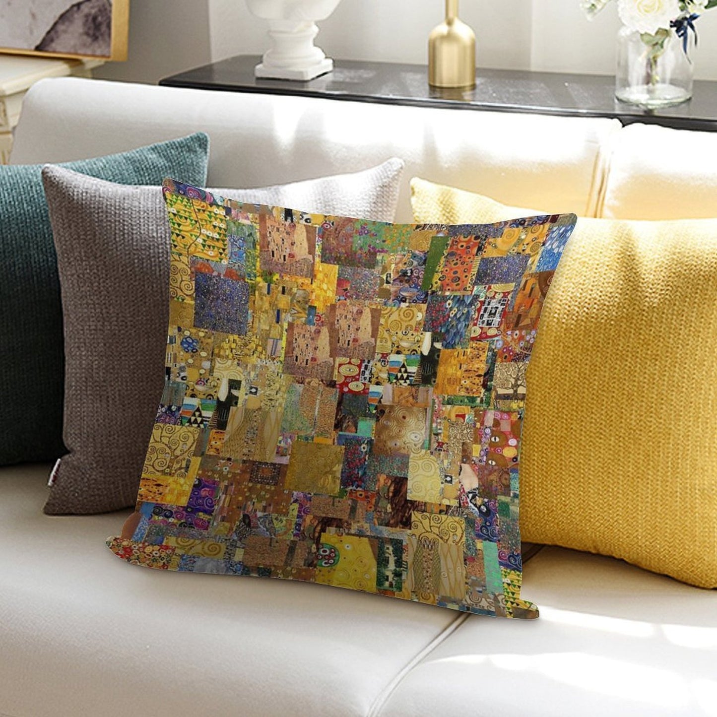 Gustav Klimt Soft Gift Ready Throw Pillow