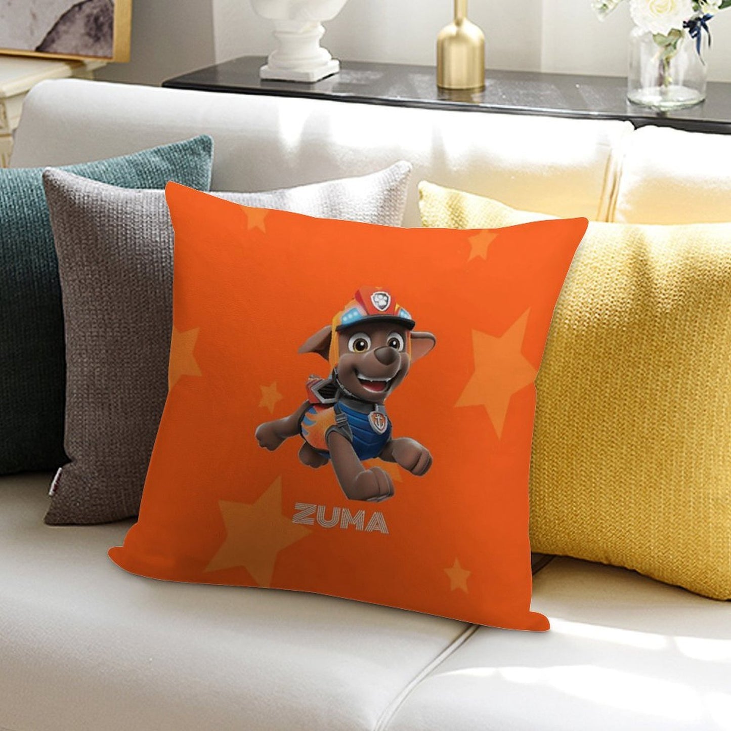 Paw Patrol Zuma Soft Decorative Cover Throw Pillow