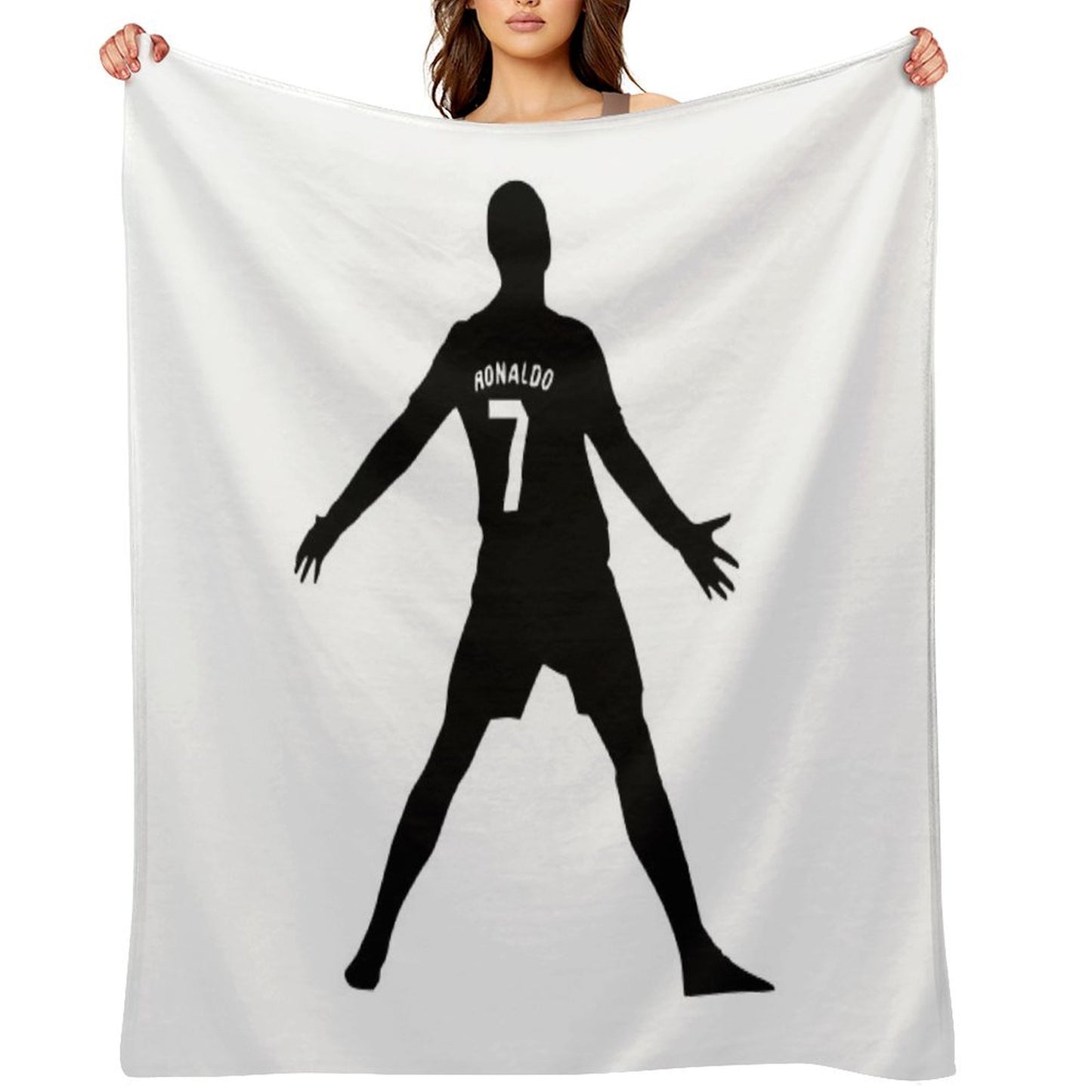 Christiano Ronaldo CR7 Shadow Design Throw Blanket