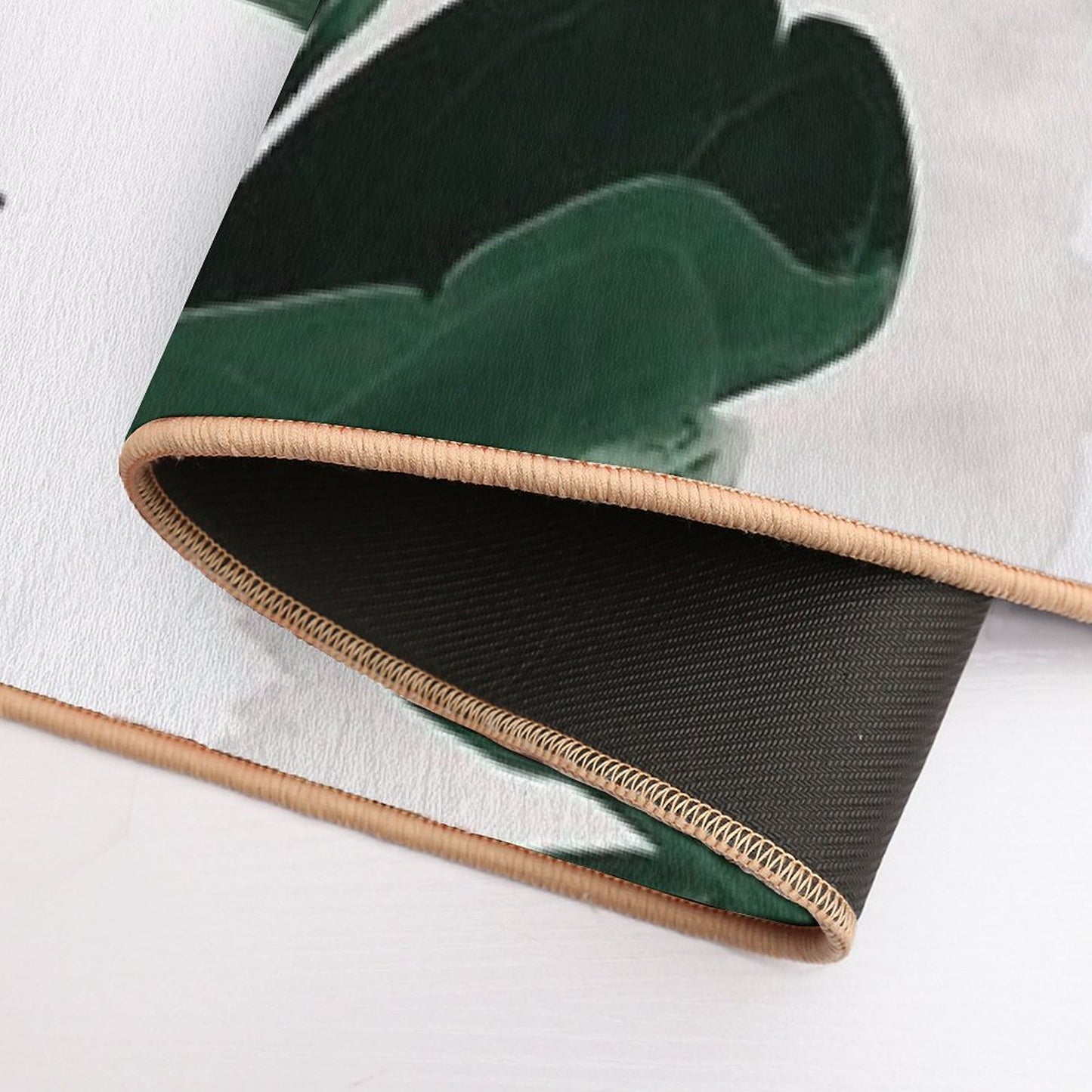 Fiddle Leaf Abstract - Naturelle #1 #minimal #wall #decor #art Bath Mat