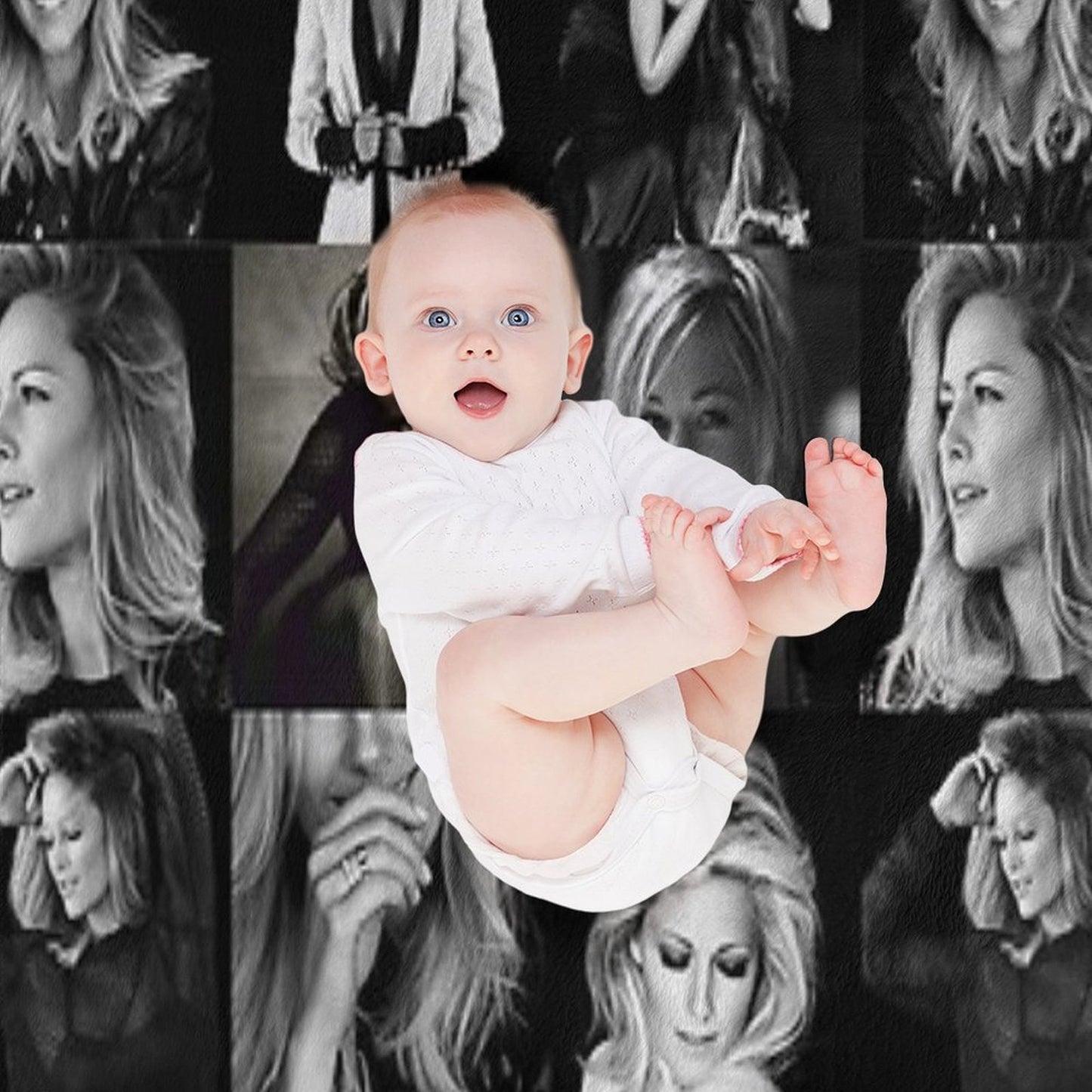 Helene Fischer Collage Throw Blanket