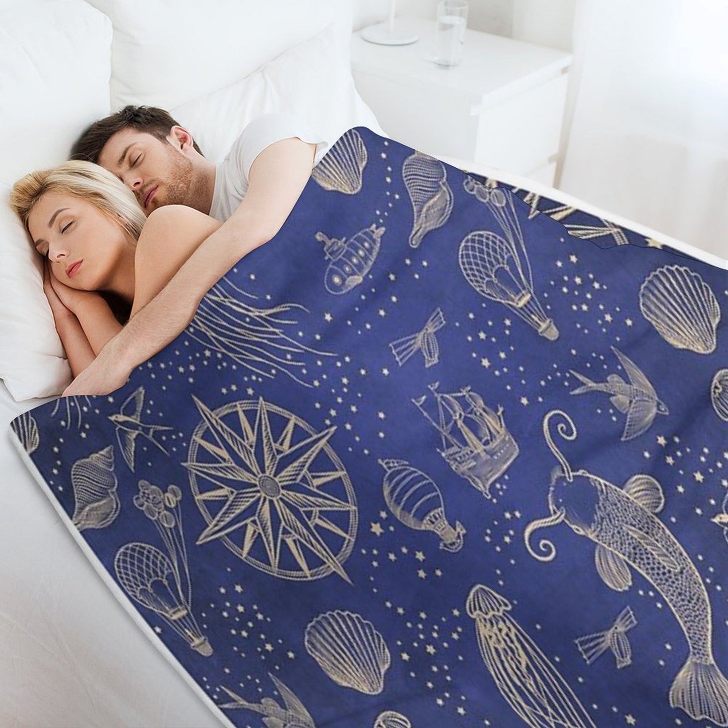 Ocean Meets Sky - Hardcase Throw Blanket
