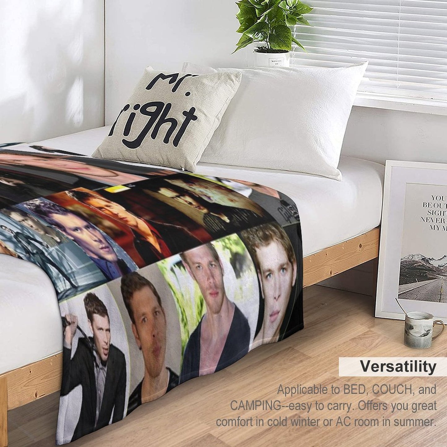 Joseph Morgan Collage Throw Blanket