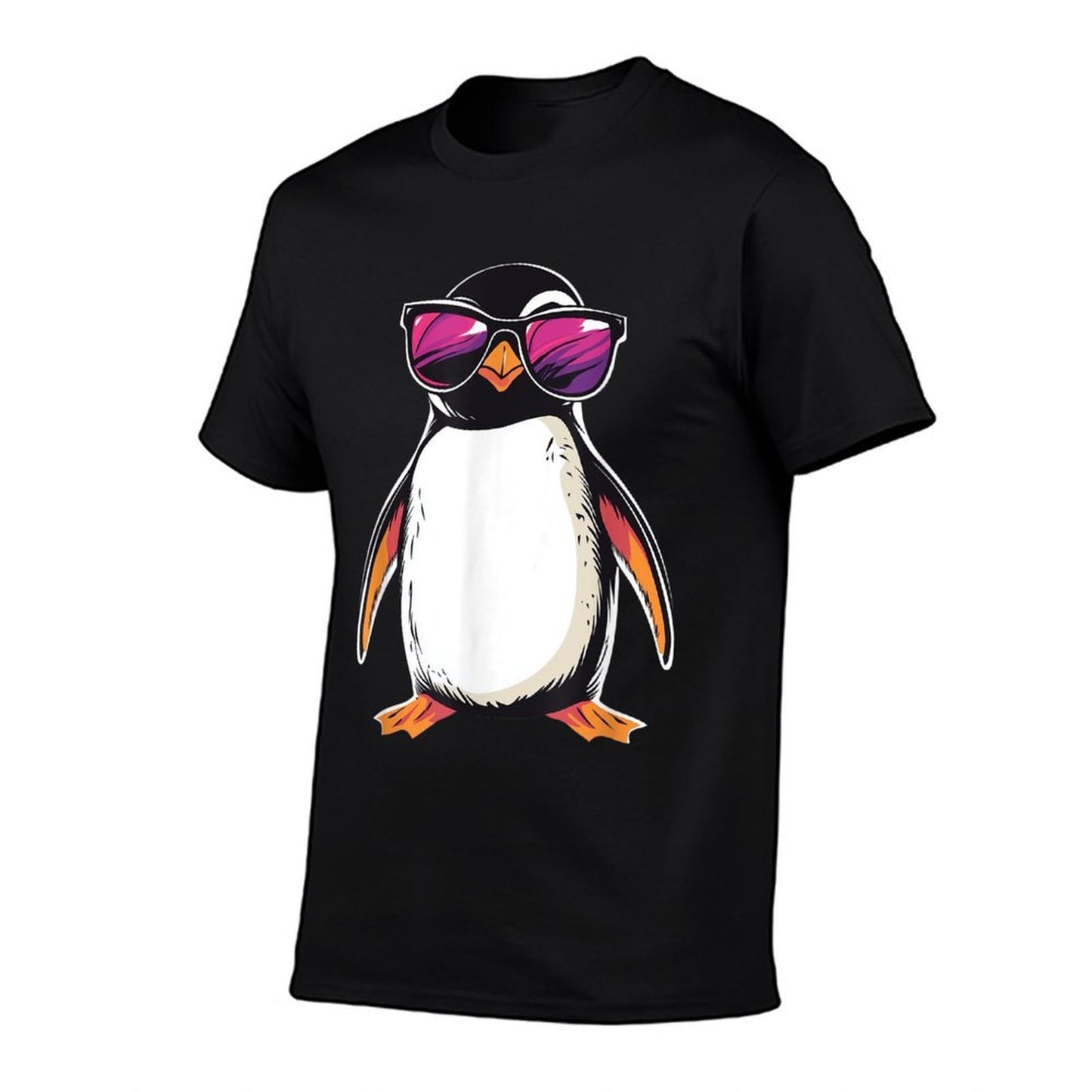 Penguin Wearing Sunglasses Bird Funny Graphic T-Shirt