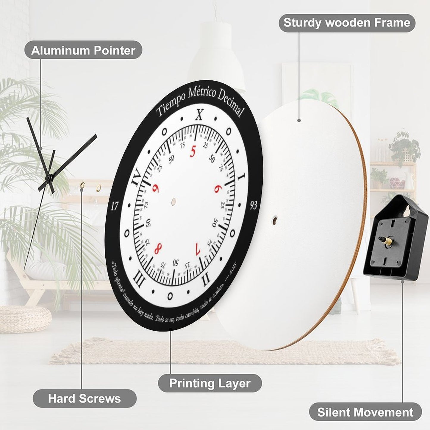 Metric Decimal Time Wall Clock