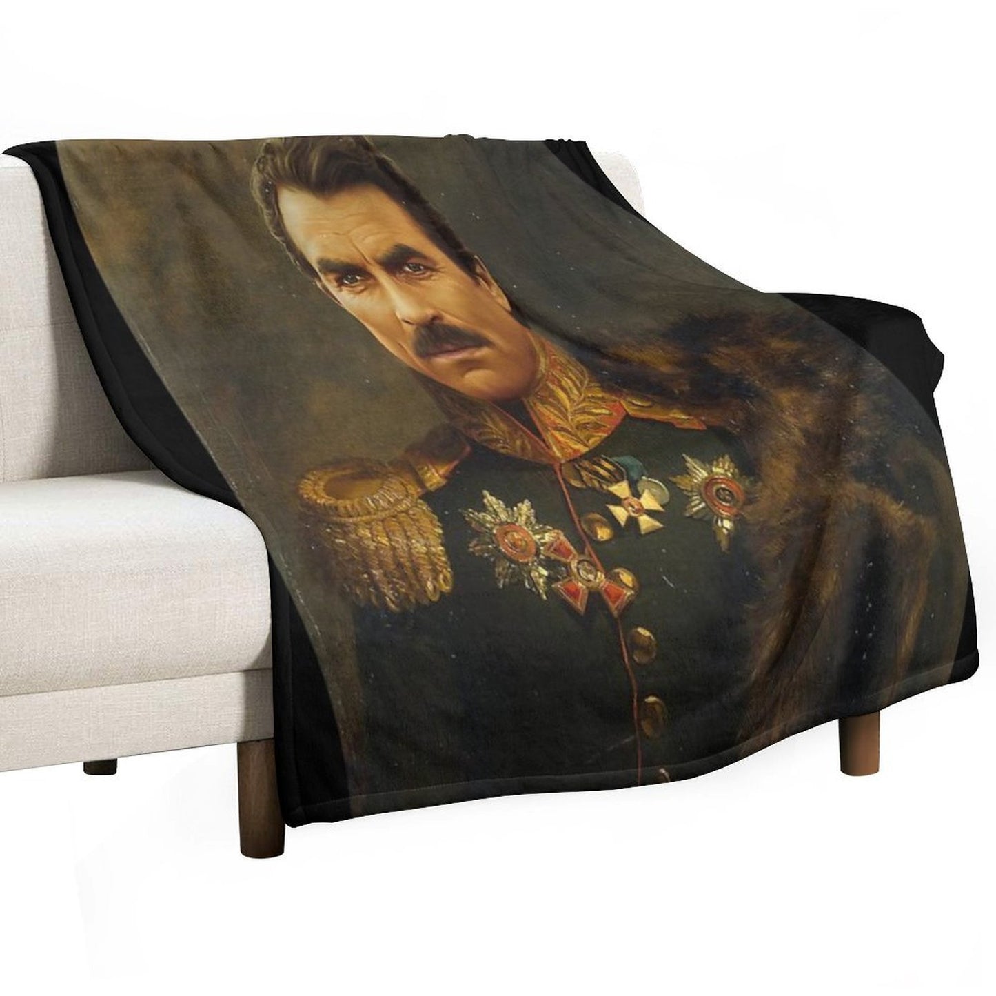 Tom Selleck - Replaceface Throw Blanket