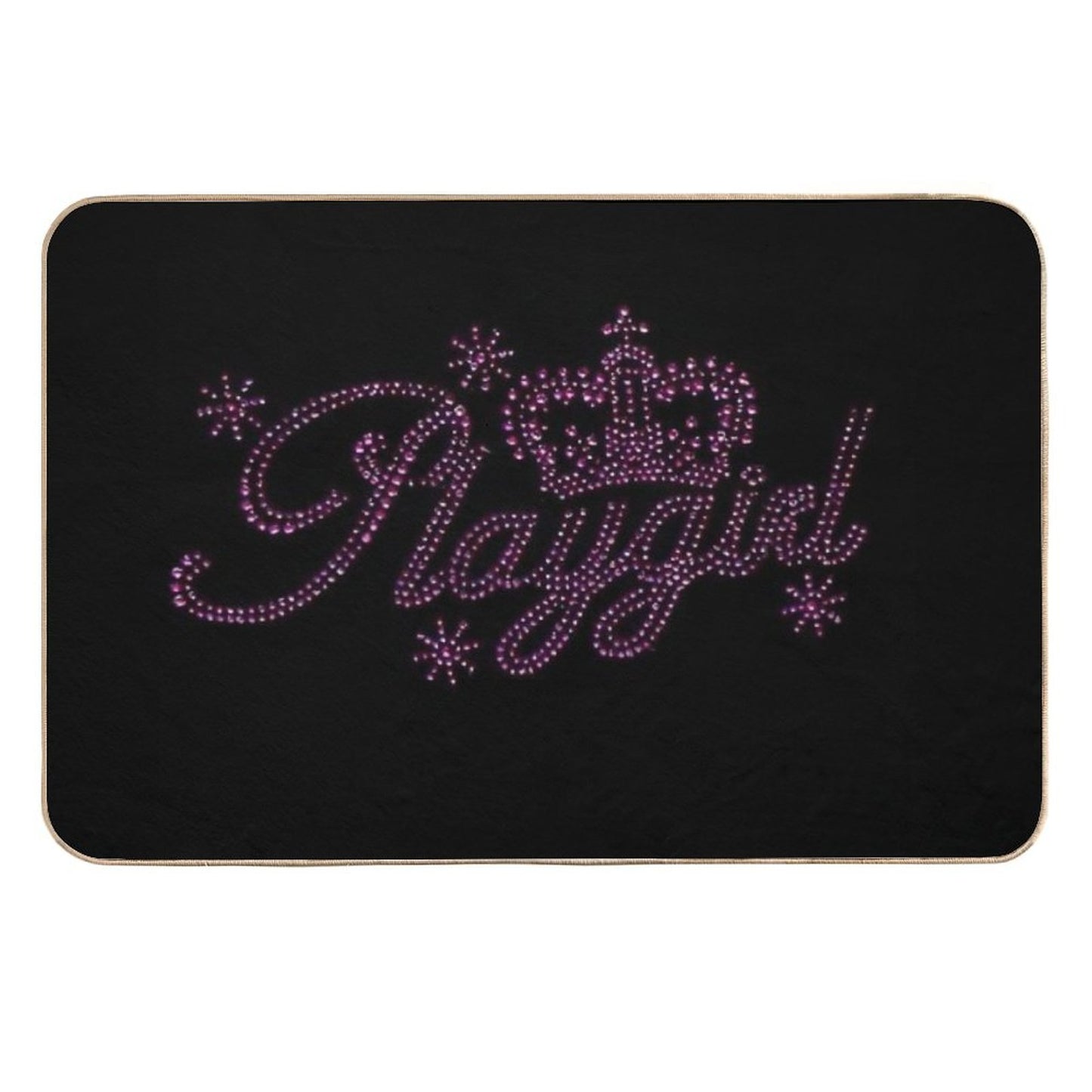 Playgirl Pink Glam Absorbent Bath Mat