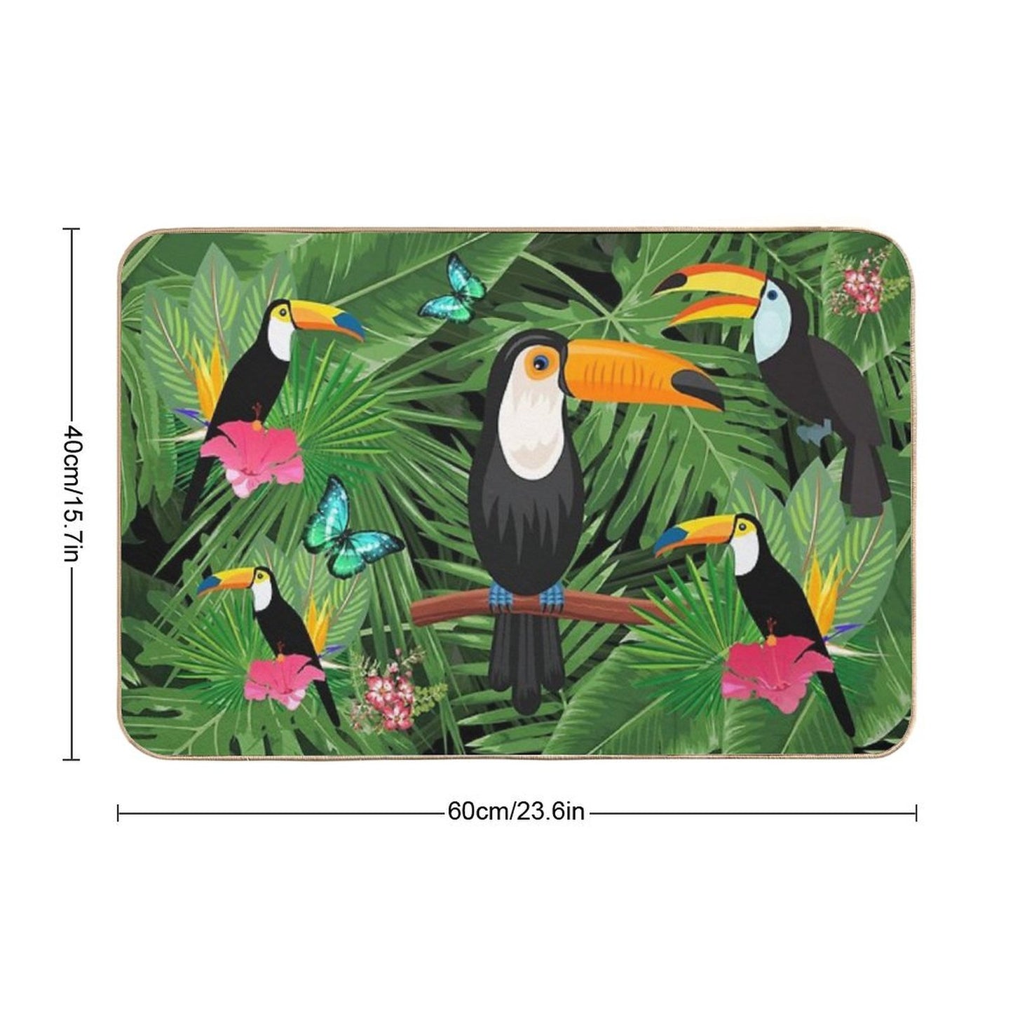 Toucan Tropic Bath Mat