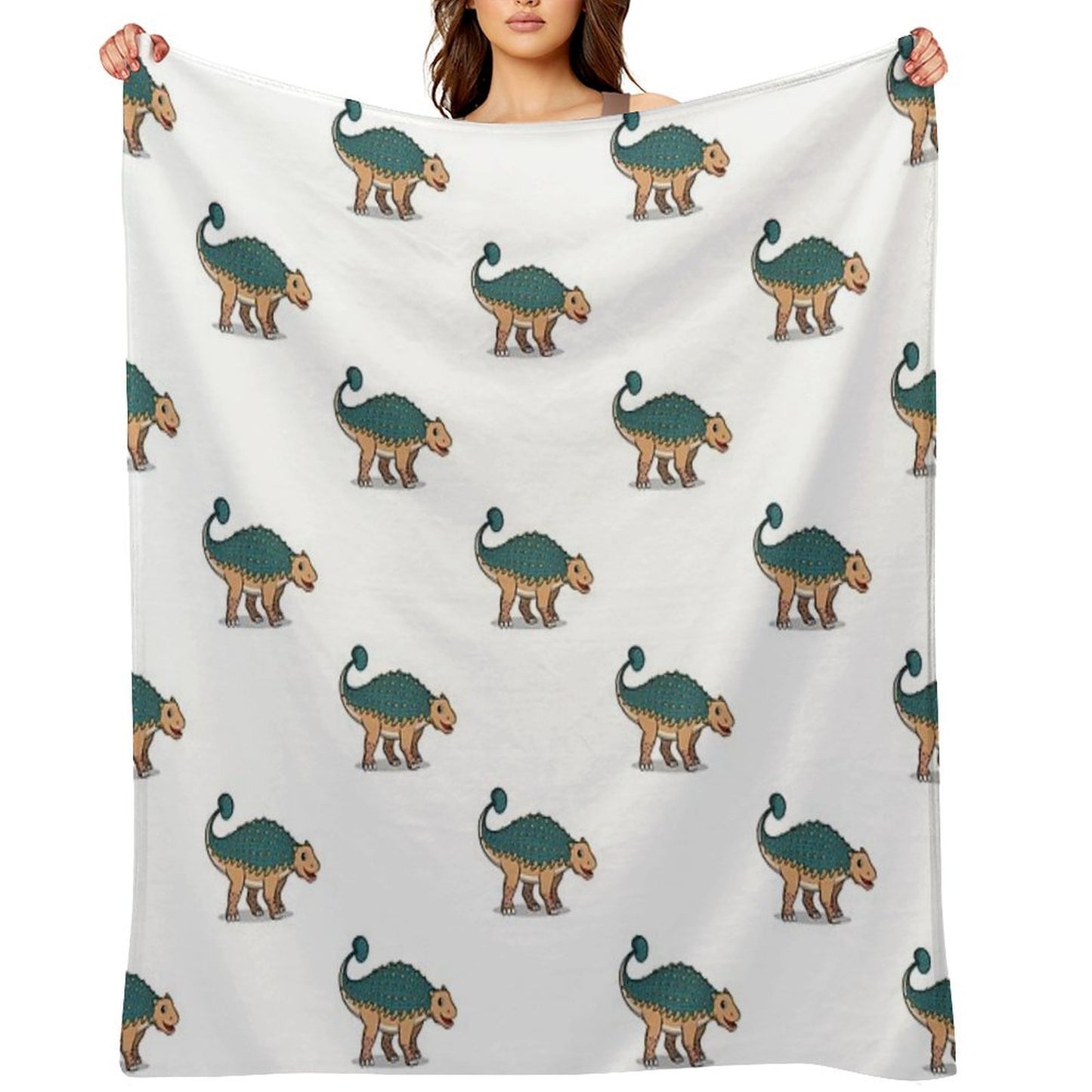 Ankylosaurus Throw Blanket